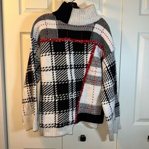 ASOS Plaid Knit Sweater